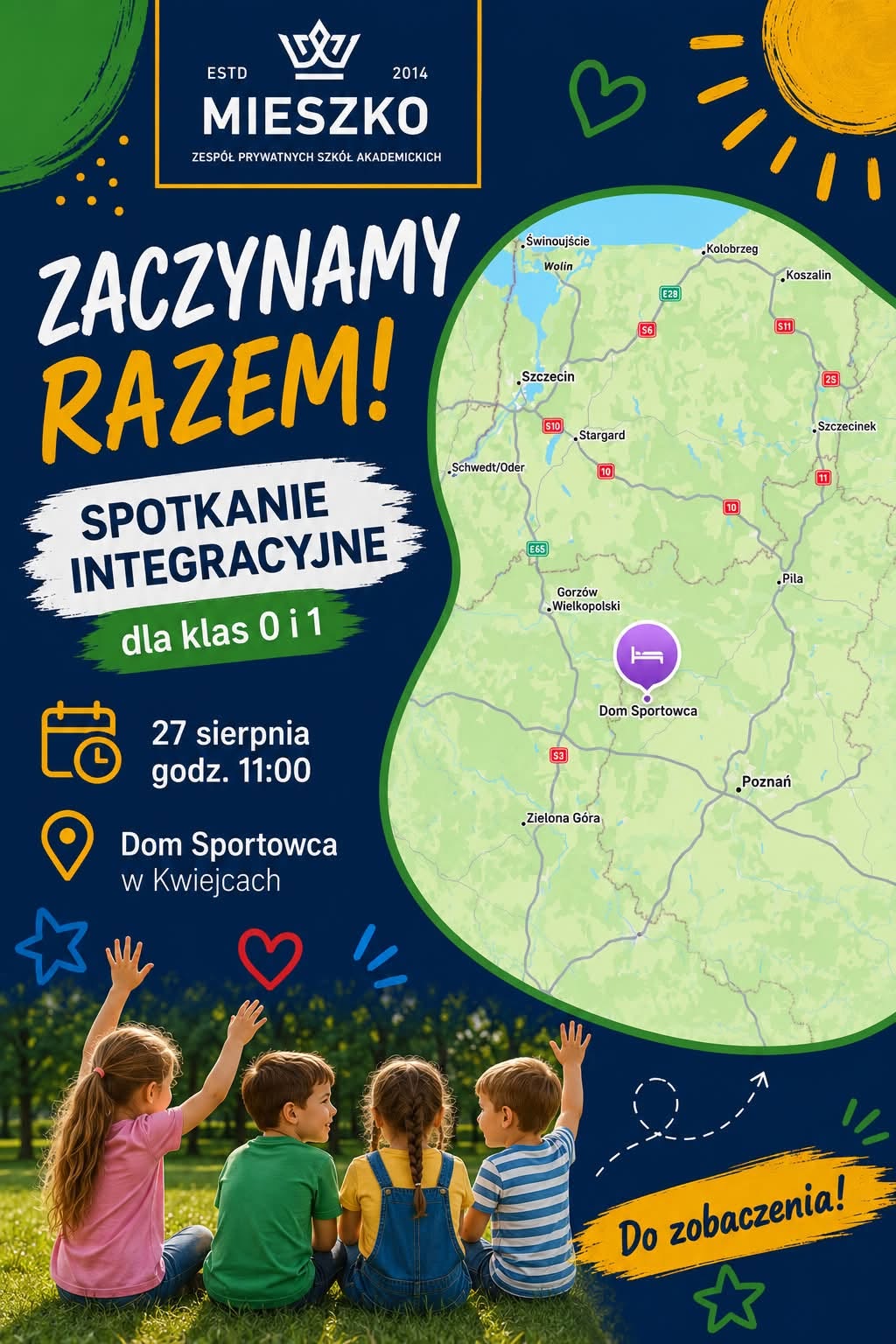 PRZYPOMINAMY! SPOTKANIE INTEGRACYJNE DLA KLAS 0 I 1